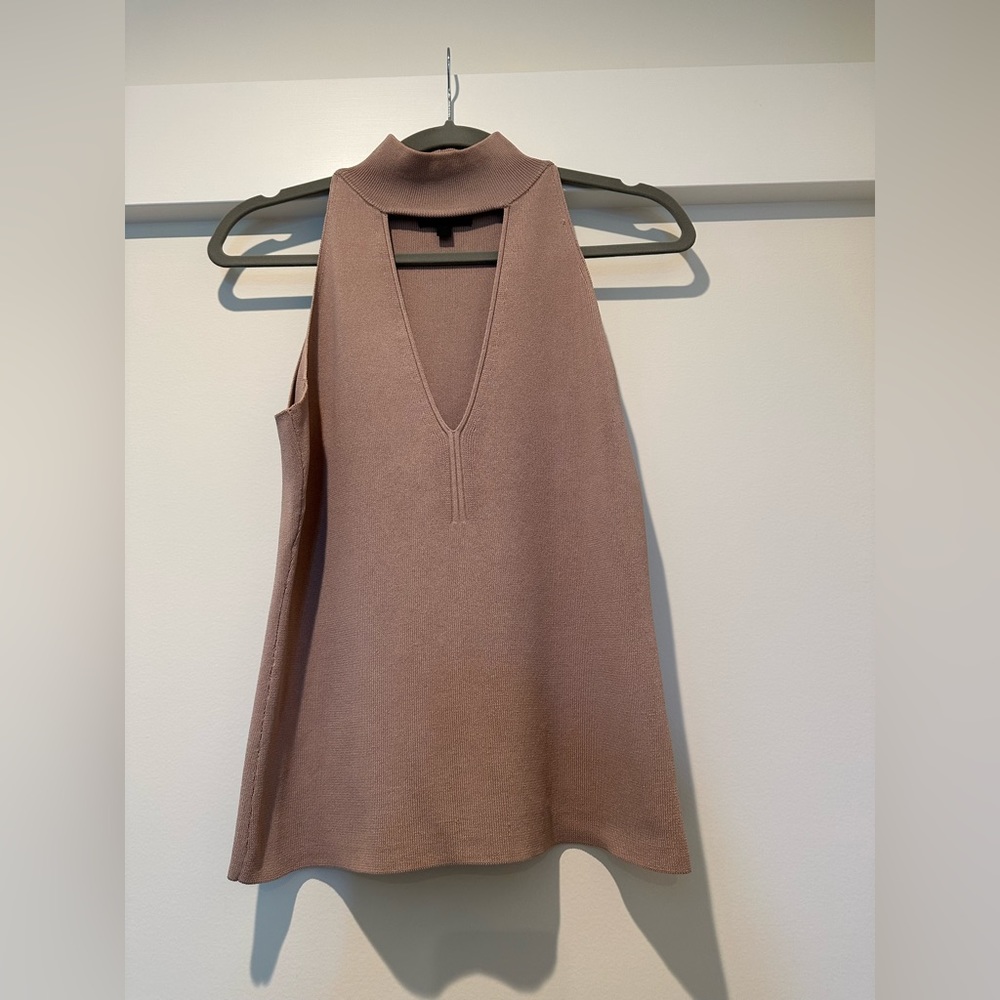 Intermix knit cutout top